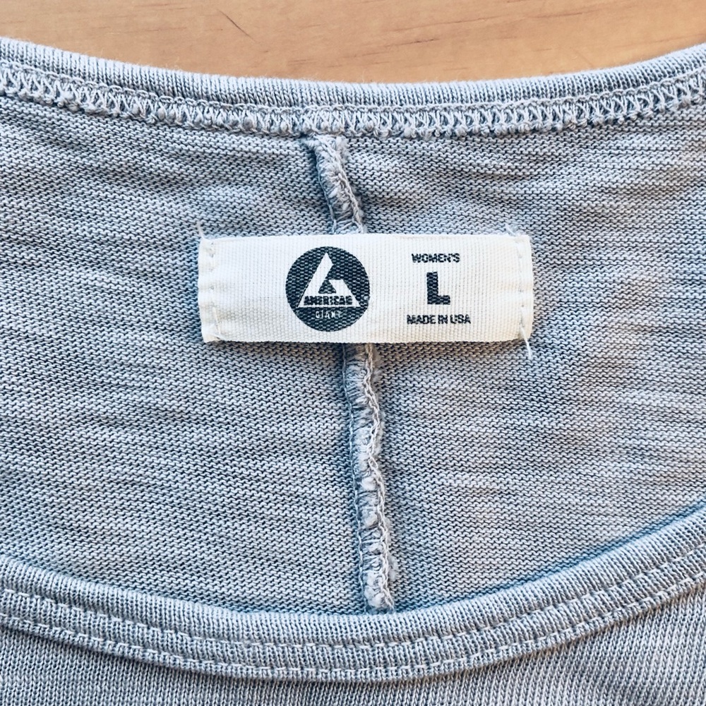 American Giant Tshirt Gray Elevated Basic 100% Co… - image 6